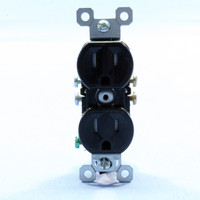 Pass & Seymour Legrand Black Tamper Resistant Receptacle Outlet 15A 125V NEMA 5-15R 3232TR-BK Bulk