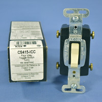 Pass & Seymour Ivory COMMERCIAL 4-WAY Toggle Light Switch 15A CS415-ICC
