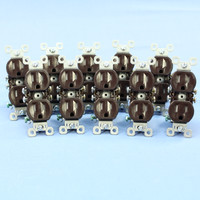 Pass & Seymour 3232TR Brown Tamper Resistant Receptacle Outlets NEMA 5-15R 15A 125V 10-Pack