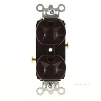 Pass & Seymour Brown Straight Blade TAMPER RESISTANT Duplex Outlet Receptacle NEMA 5-20R 20A 125V TR20