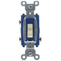 Pass & Seymour Ivory Commercial HARD USE 3-Way Quiet Toggle Wall Light Switch 15A 120/277V Bulk CSB15AC3-I