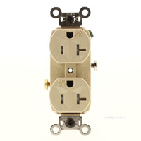 Pass & Seymour WR20TR-I Ivory Tamper Weather Resistant Straight Blade Receptacle Outlet NEMA 5-20R 20A 125V Commercial