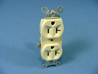 Pass & Seymour CR20-I Ivory 20A Commercial Receptacle Outlet Duplex 125V 5-20R
