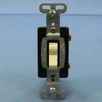 Pass and Seymour Ivory COMMERCIAL GRADE Single Grade ON/OFF Toggle Wall Light Switch 15A 120/277V Bulk CS115-I