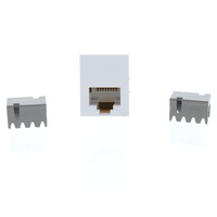 Pass and Seymour Innovate White Smooth Jack Cat5e RJ45 Category 5e T568A/B S58-W