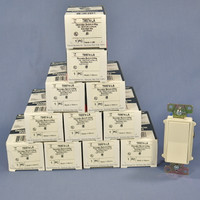 12 Pass & Seymour Light Almond Decorator Rocker Wall Switches 4-WAY 15A TM874-LA