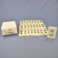 25 Pass and Seymour Light Almond Standard Outlet Cover Duplex Receptacle Wallplates SP8-LA