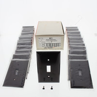 25 Pass & Seymour Brown 1-Gang Toggle Light Switch Cover Thermoset Wallplate Plastic Switchplates SP1