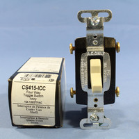 Pass & Seymour Ivory COMMERCIAL 4-WAY Toggle Light Switch 15A CS415-I Boxed