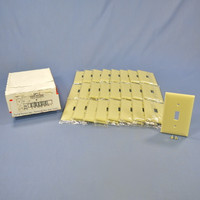 25 Pass and Seymour Ivory Toggle Light Switch Cover Wall Plates Switchplates SP1-I