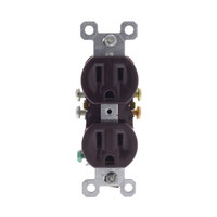 Pass & Seymour 3232 Brown Receptacle Duplex Outlet 15A 125V NEMA 5-15R Trademaster Bulk