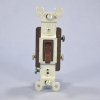 Pass & Seymour 663-G Brown Residential 3-Way Toggle Wall Light Switch 15A Bulk