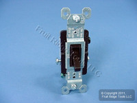 Pass & Seymour Brown RESIDENTIAL 3-Way Toggle Wall Light Switch 15A Bulk 663-GU