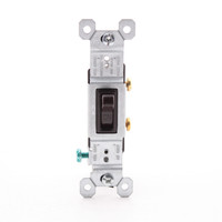 Pass & Seymour 660-G Brown 15A Single Pole Toggle Light Switch Bulk Residential