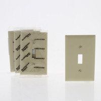 4 Pass & Seymour Ivory Large UNBREAKABLE Switch Cover Wallplates TP1-I