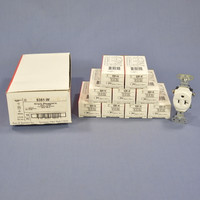 10 Pass & Seymour White Commercial Specification Grade Receptacle Outlets 20A 5351-W