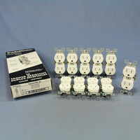 10 Pass & Seymour 3232TR-W White Tamper Resistant Receptacle Outlets 15A 125V NEMA 5-15R