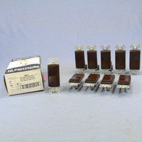10 Pass & Seymour Trademaster Brown Decorator 3-Way Rocker Wall Light Switches 15A 120/277VAC TM873
