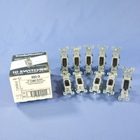 10 Pass & Seymour Brown RESIDENTIAL Toggle Wall Light Switches 15A 120V 660-G