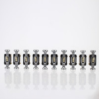 10 New Pass & Seymour Ivory COMMERCIAL Toggle Light Switches 15A 4-WAY CSB415-IU