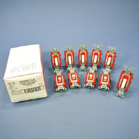 10-Pack Pass & Seymour Light Almond COMMERCIAL Toggle Light Switches 20A CS20AC1-LA
