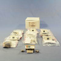 10 Pass & Seymour Lt Almond Activate Cat 3 Jack Inserts RJ45 2A145-C3