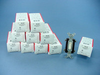 10 P&S Light Almond 4-WAY COMMERCIAL Toggle Wall Light Switches 15A 664-LAG