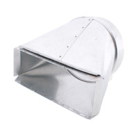 Standex 5-307 Straight  3.25" x 10" x 7" Hood Transition Fan Boot Collar Crimped