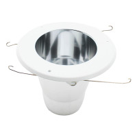 Nora Lighting NTS-5038W Specular Clear Reflector for Decorative Glass, White Flange