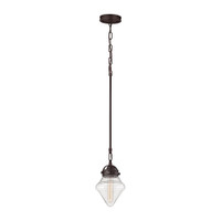 Elk Lighting 1-Light 7" Oil Rubbed Bronze Mini Pendant Ceiling Light 67125-1