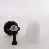 Vaxcel W0176 Indoor Bell 10" Tall Wall Sconce with Instalux Motion Bronze Finish