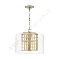 Capital Lighting 338318AP Aged Brass Painted 13-1/2" Tall Pendant