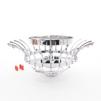 Elegant Lighting V8031F16C-RC 6LT 16" Chrome Flush Mount Ceiling Light Royal Cut