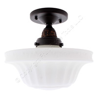 Elk 66221-1 1-Light Semi-Flush Ceiling Light Fixture Oiled Bronze 11"w x 11"h