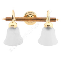 ELK 18601 Polished Brass OMNI Collections 2-Bulb Bath Vanity Light A19 9"x17"x9"
