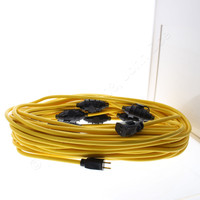 Hubbell Temporary LED Light String Cord 100 Ft 18/2 10 Base HBLREP182S100