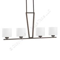 Capital Lighting Steele Burnished Bronze 4 Light Island Fixture A19 Standard