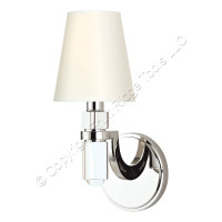 Hudson Valley Lighting Dayton Single Light 12" Tall Polished Nickel Wall Sconce