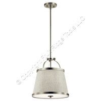 Kichler Lighting 44107NI 2-Light Brushed Nickel Pendant