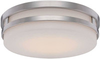 WAC Lighting FM-4313-BN Brushed Nickel Vie LED Flush Mount One Size 3000K Glass