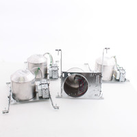 4 Lithonia 6" Recessed New Construction Dimmable Can Light Housing Fixture L7XFD