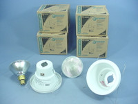 6 New Lithonia Lighting 5" White Wet Light Recessed Finishing Trim w/ Bulb 5H20MW