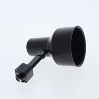 Cooper Matte Black PowerTrac Continental Step SCRATCHED Lighting Fixture with Black Baffle No Bulb L736MBX