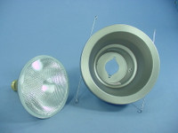 New Lithonia Lighting 5" Brushed Nickel Wet Light Recessed Finishing Trim w/ Bulb 5H20BN