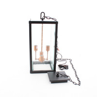 Craftmade 4-Light Large Hanging Pendant Outdoor Light Fixture Chain Z9921-MNPAB