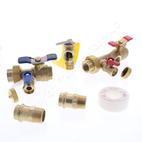 Watts 3/4" LFTWH-FT-HCN-RV Tankless Water Heater Valve Set 0100179