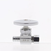 Watts 5/8"OD x 3/8"OD 1/4 Turn Compression Angle Stop Valve Full Port Lead Free