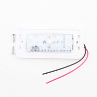 Peterson V368 Clear LED Dome Interior Light Rectangular 5.83" X 2.8" White Frame