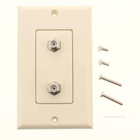 Philmore 75-4428 Light Almond Designer Jack Wall Plate