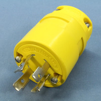 Daniel Woodhead 891L Yellow Nylon Twist-Lock Male Plug L14-20P 3P4W 20A 125/250V
